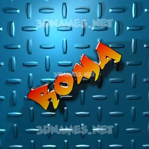 roma in Grid Style style - 3D name wallpaper roma in Grid Style style - 3D name wallpaper