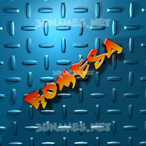 romesa in Grid Style style - 3D name wallpaper