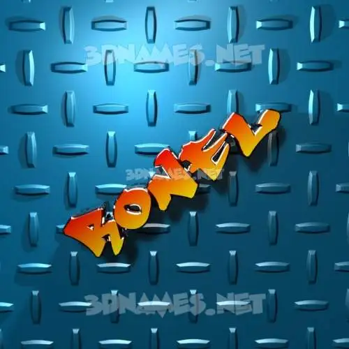 ronel in Grid Style style - 3D name wallpaper ronel in Grid Style style - 3D name wallpaper