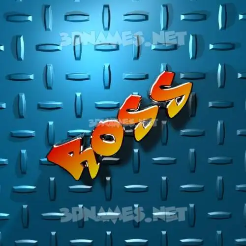 ross in Grid Style style - 3D name wallpaper