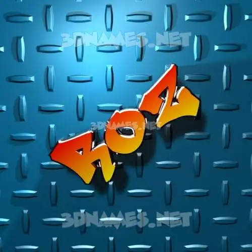roz in Grid Style style - 3D name wallpaper roz in Grid Style style - 3D name wallpaper