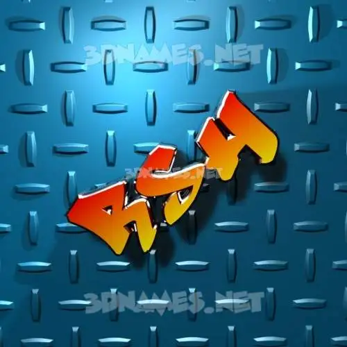 rsh in Grid Style style - 3D name wallpaper rsh in Grid Style style - 3D name wallpaper