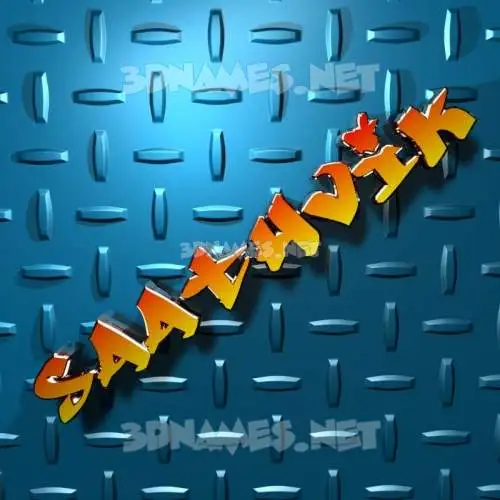 saathvik in Grid Style style - 3D name wallpaper