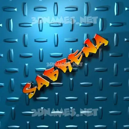 sabrena in Grid Style style - 3D name wallpaper