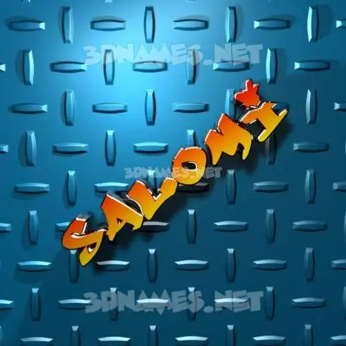 salomi in Grid Style style - 3D name wallpaper salomi in Grid Style style - 3D name wallpaper