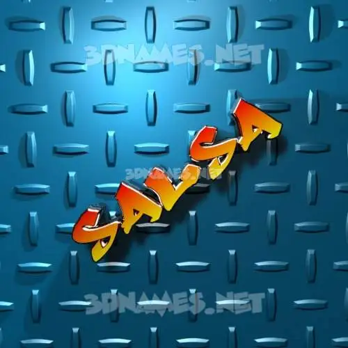 salsa in Grid Style style - 3D name wallpaper salsa in Grid Style style - 3D name wallpaper