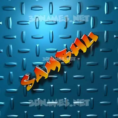 sambhu in Grid Style style - 3D name wallpaper