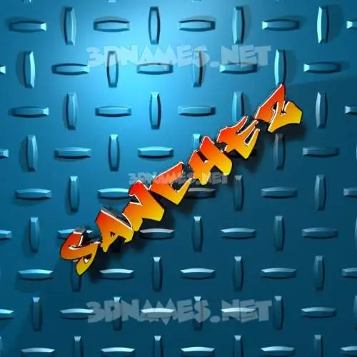 sanchez in Grid Style style - 3D name wallpaper