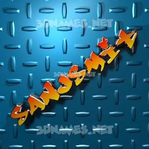 sanjsmit in Grid Style style - 3D name wallpaper