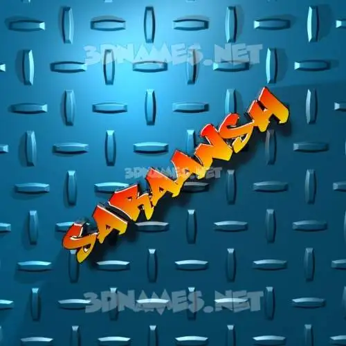 saraansh in Grid Style style - 3D name wallpaper