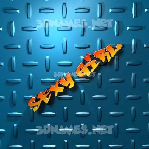 sexy girl in Grid Style style - 3D name wallpaper