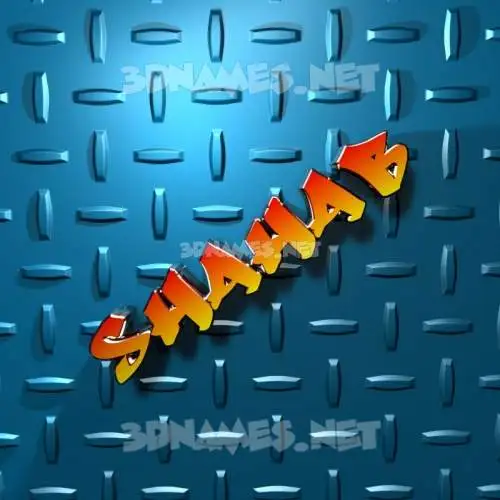 shahab in Grid Style style - 3D name wallpaper