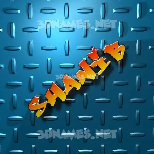 shanib in Grid Style style - 3D name wallpaper