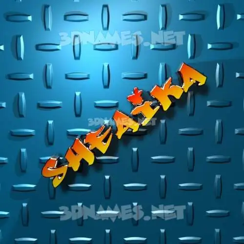 sheaika in Grid Style style - 3D name wallpaper