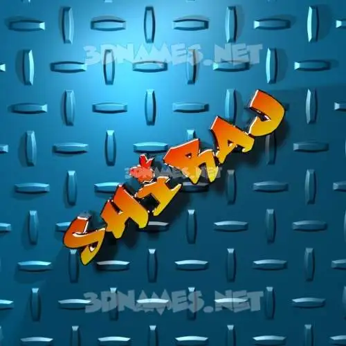 shiraj in Grid Style style - 3D name wallpaper