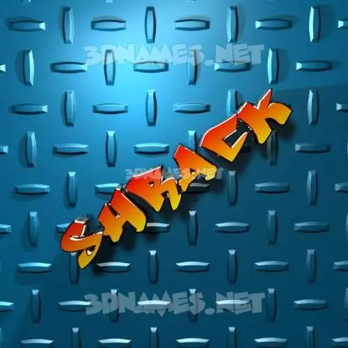shrack in Grid Style style - 3D name wallpaper