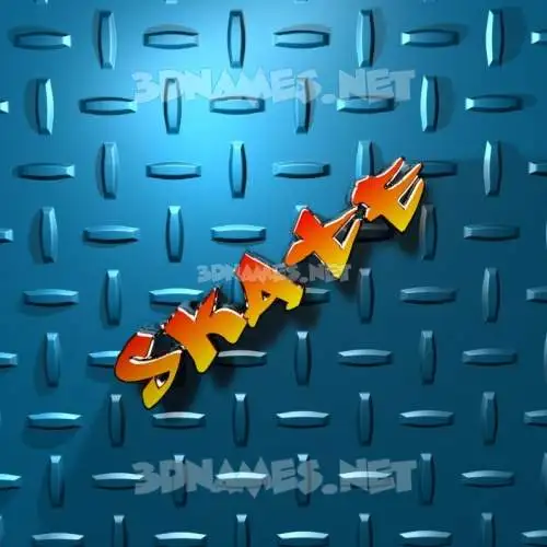 skate in Grid Style style - 3D name wallpaper skate in Grid Style style - 3D name wallpaper