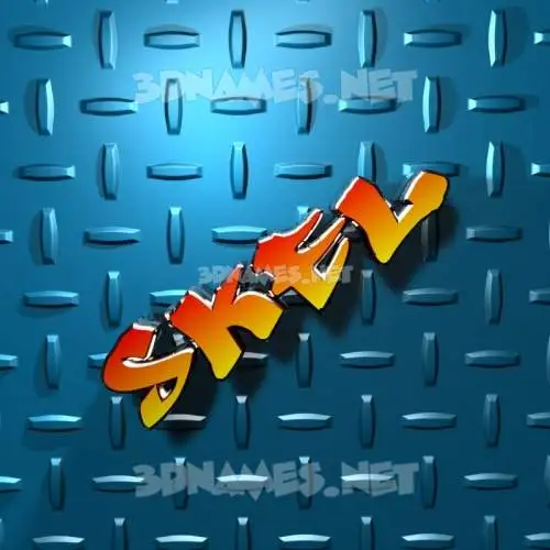 skel in Grid Style style - 3D name wallpaper skel in Grid Style style - 3D name wallpaper