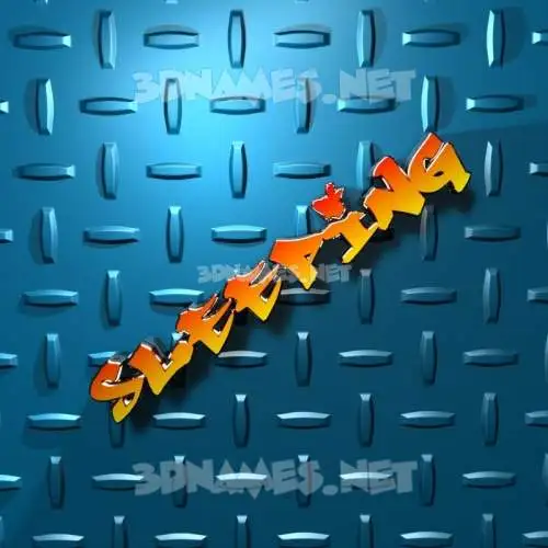 sleeping in Grid Style style - 3D name wallpaper