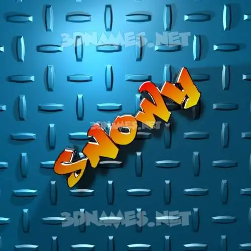 snowy in Grid Style style - 3D name wallpaper snowy in Grid Style style - 3D name wallpaper