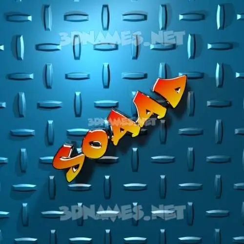 soaad in Grid Style style - 3D name wallpaper
