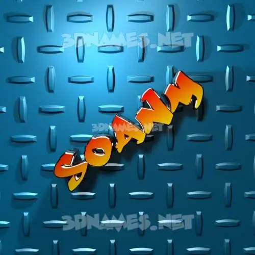 soanm in Grid Style style - 3D name wallpaper