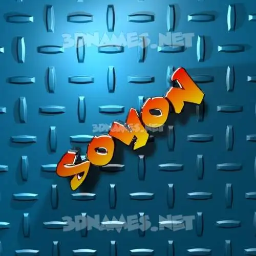 soyon in Grid Style style - 3D name wallpaper