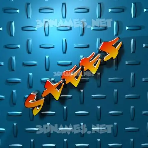 steef in Grid Style style - 3D name wallpaper