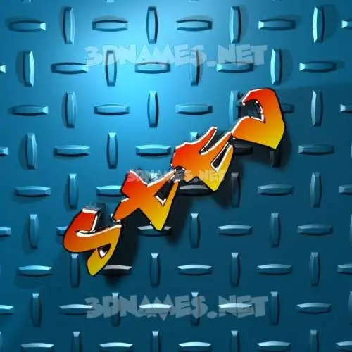 stev in Grid Style style - 3D name wallpaper