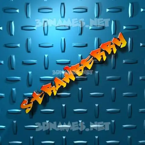 strawberry in Grid Style style - 3D name wallpaper strawberry in Grid Style style - 3D name wallpaper