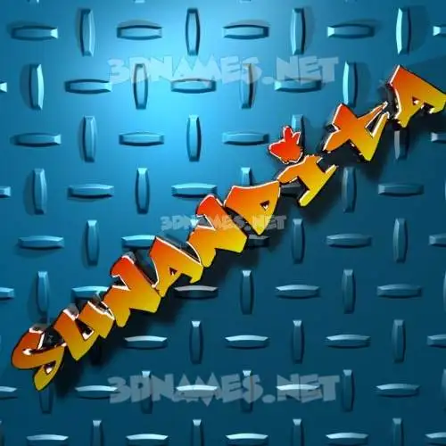 sunandita in Grid Style style - 3D name wallpaper