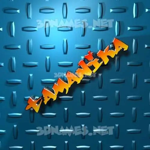 tamanika in Grid Style style - 3D name wallpaper