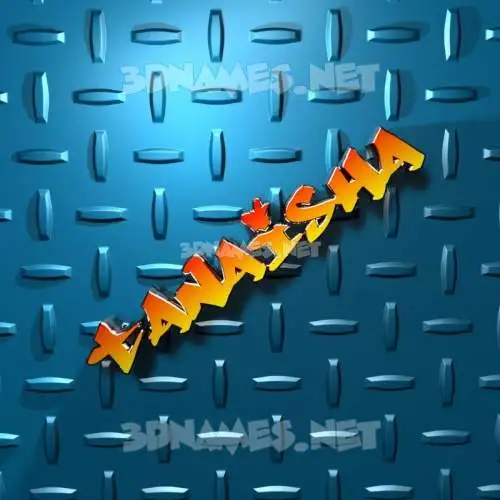 tanaisha in Grid Style style - 3D name wallpaper