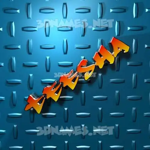 teesha in Grid Style style - 3D name wallpaper