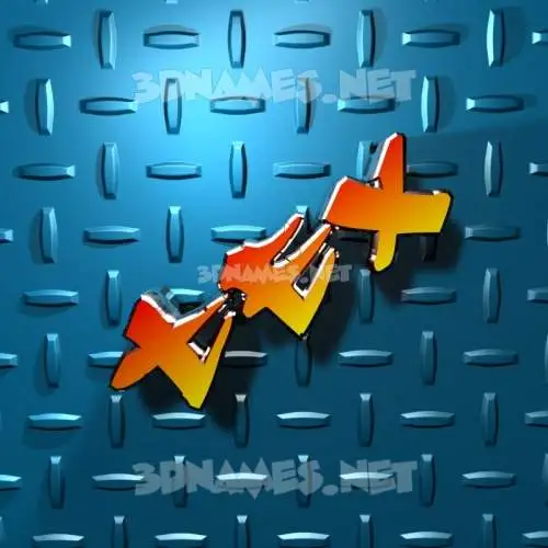 tex in Grid Style style - 3D name wallpaper