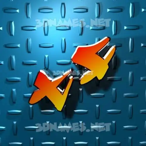 tf in Grid Style style - 3D name wallpaper