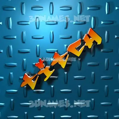 titch in Grid Style style - 3D name wallpaper
