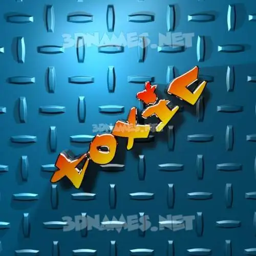 toxic in Grid Style style - 3D name wallpaper toxic in Grid Style style - 3D name wallpaper