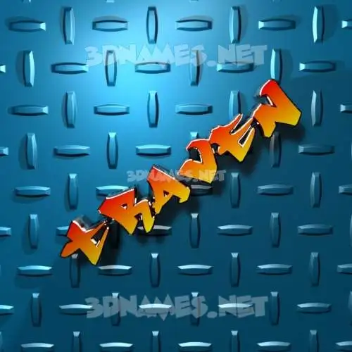 traven in Grid Style style - 3D name wallpaper