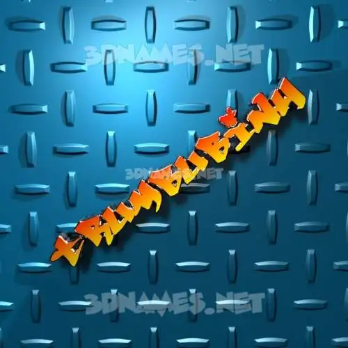 trumbubinh in Grid Style style - 3D name wallpaper