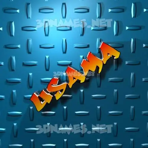 usama in Grid Style style - 3D name wallpaper