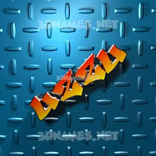 uzzu in Grid Style style - 3D name wallpaper
