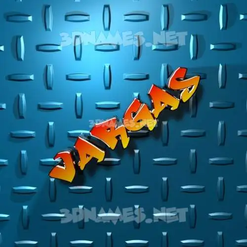 vargas in Grid Style style - 3D name wallpaper