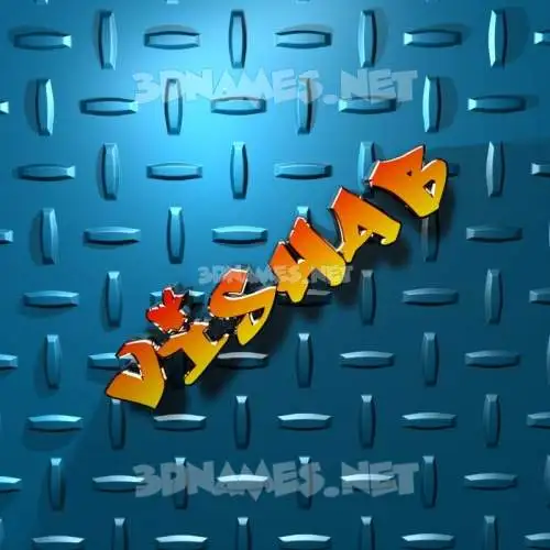 vishab in Grid Style style - 3D name wallpaper