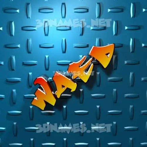 waed in Grid Style style - 3D name wallpaper