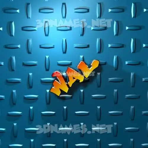 wal in Grid Style style - 3D name wallpaper wal in Grid Style style - 3D name wallpaper