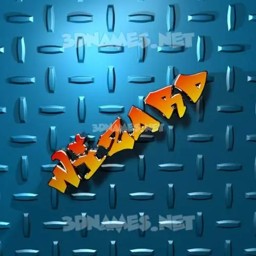 wizard in Grid Style style - 3D name wallpaper