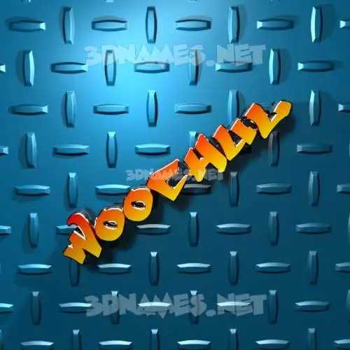 woochul in Grid Style style - 3D name wallpaper