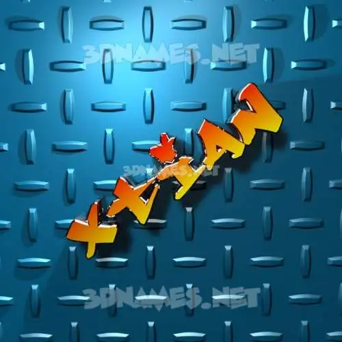 xtian in Grid Style style - 3D name wallpaper