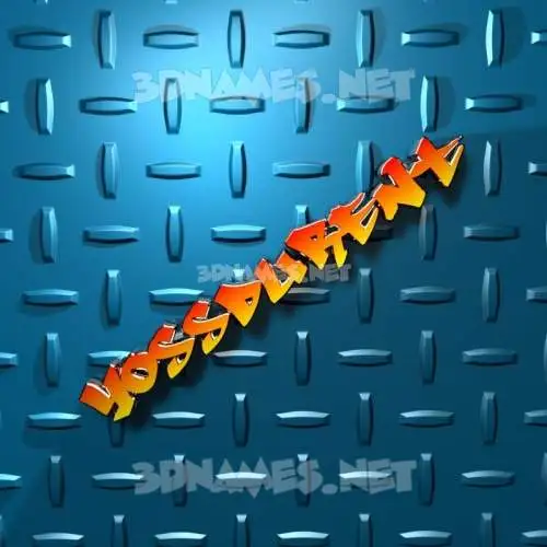 yossdurent in Grid Style style - 3D name wallpaper